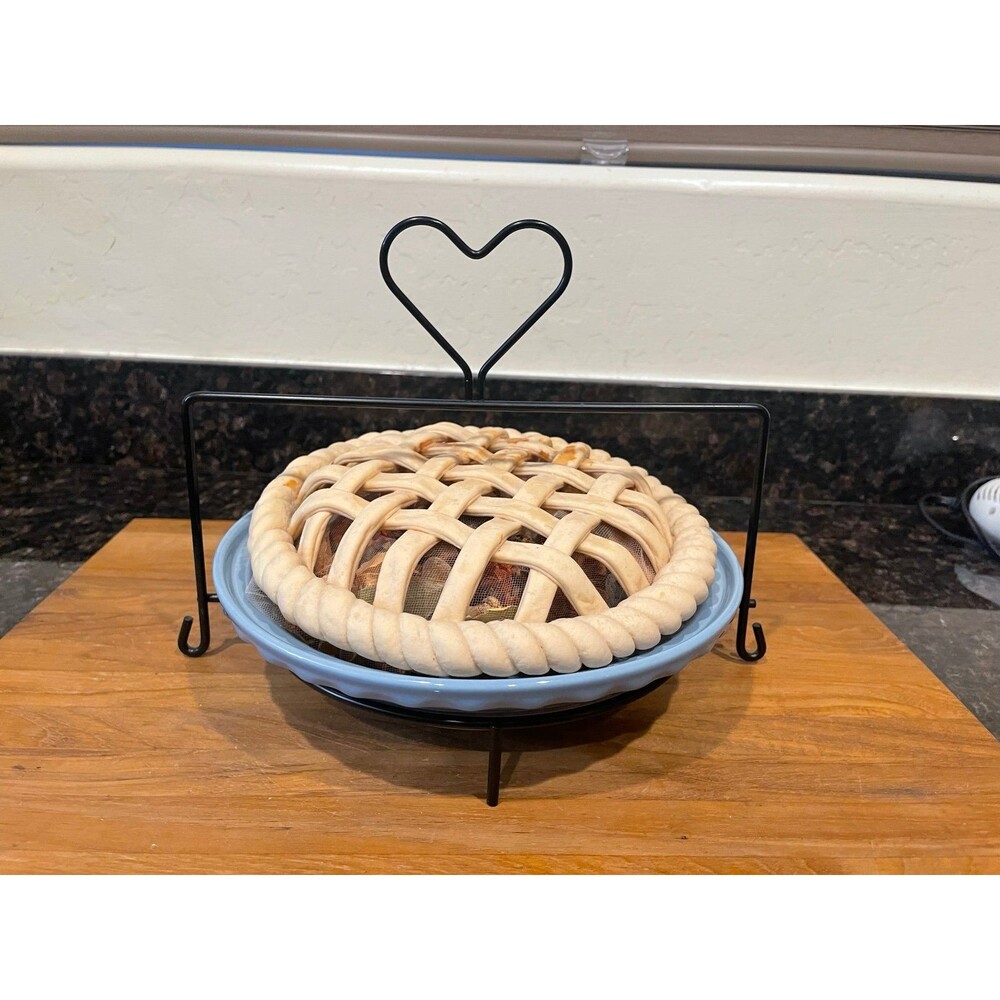 Fiesta Blue Pie Plate Display Set